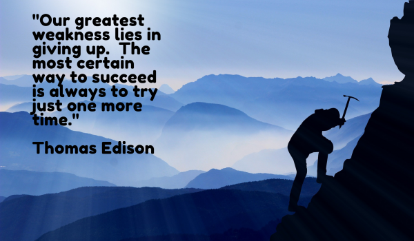 Never give up