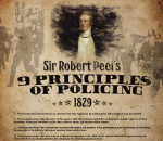 The Timeless Policing Principles Of Sir Robert Peel   Retro Peel Poster  